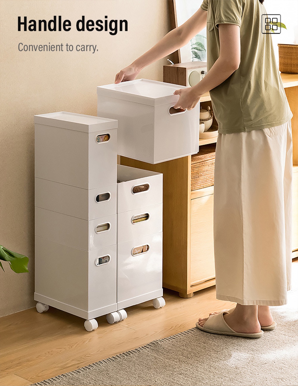 PET Multi-purpose Organizer Cosmetic Storage Box-3